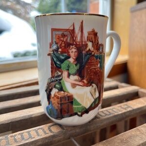 Vintage Norman Rockwell 'Dreams in the Antique Shop' Mug